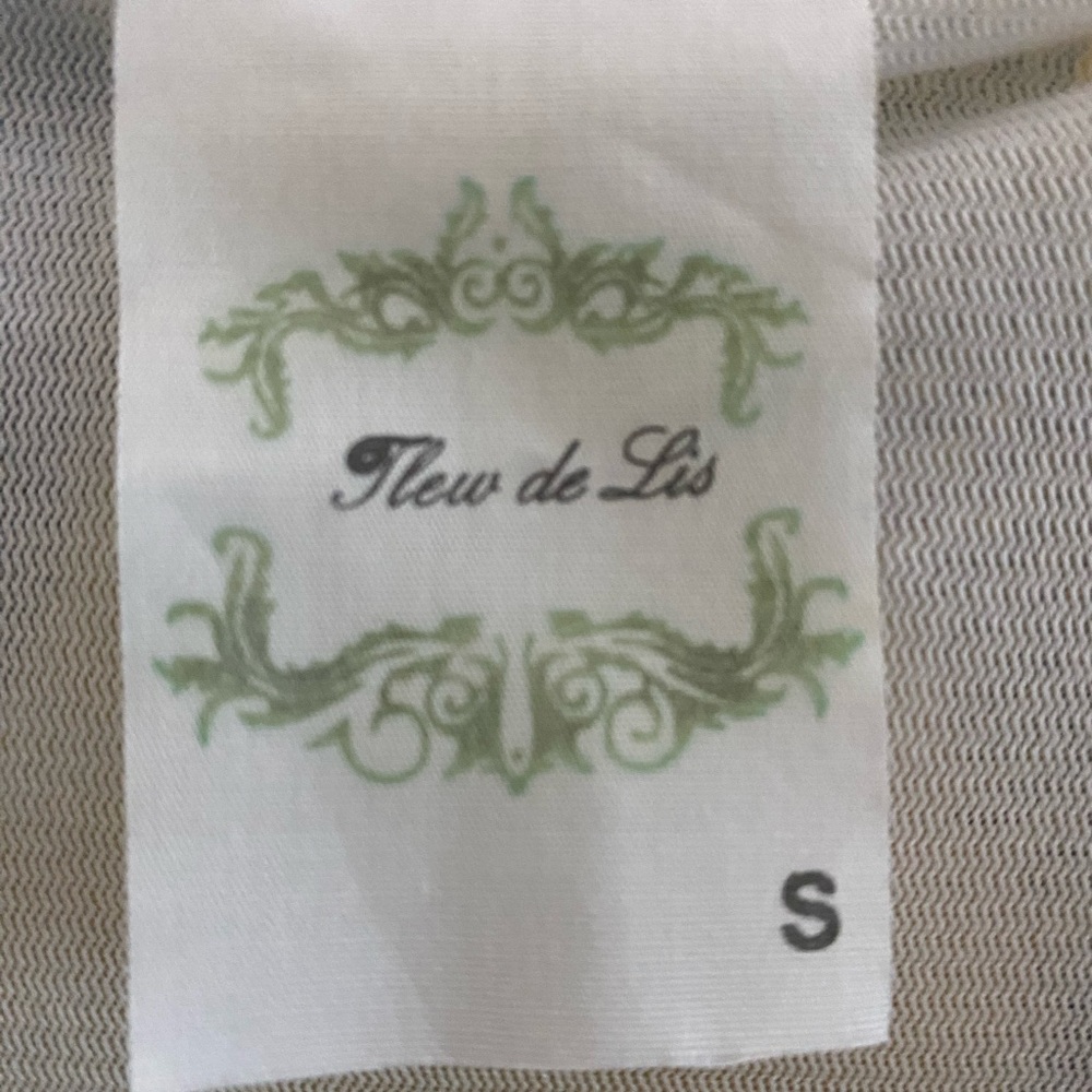 Fleur de Lis Abstract Dress Size Small - Picture 4 of 6